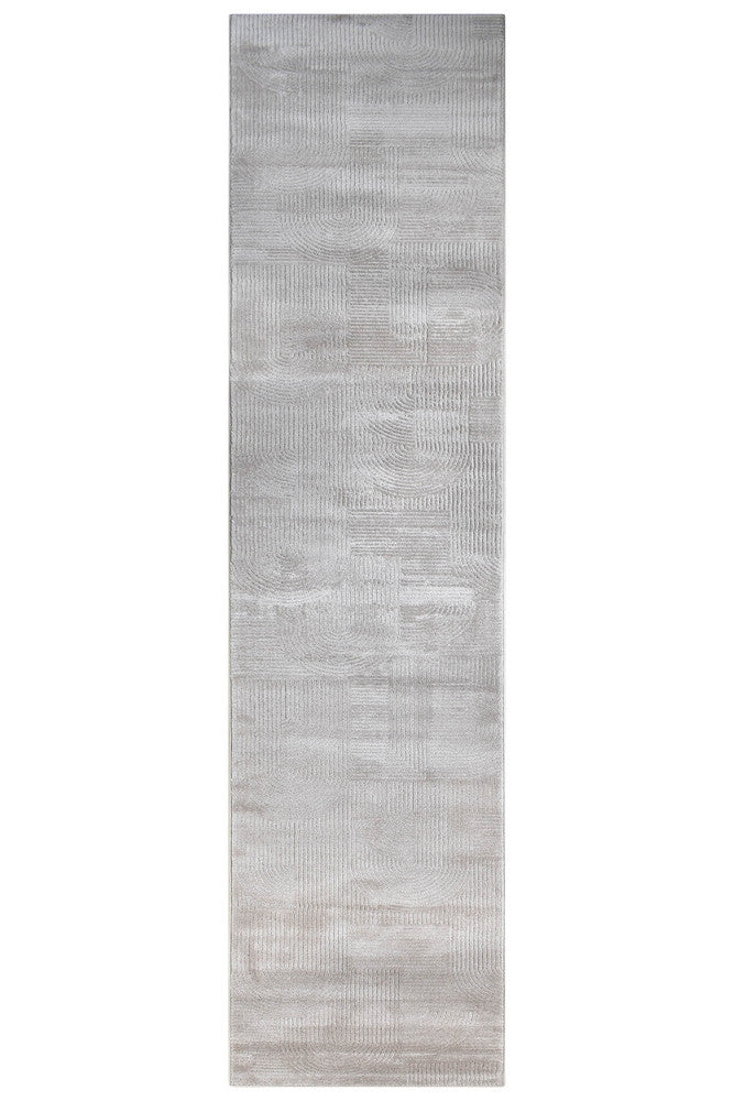 Taylor Taupe Modern Runner Rug