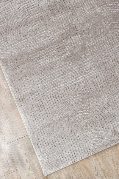 Taylor Taupe Modern Runner Rug