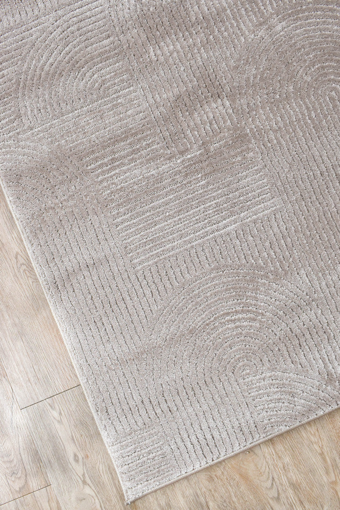 Taylor Taupe Modern Runner Rug