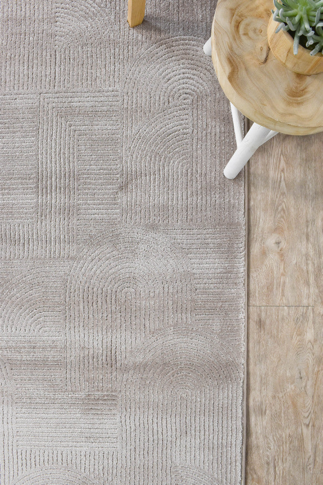 Taylor Taupe Modern Runner Rug