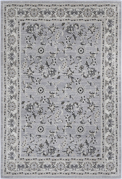 Oporto Hamburg Grey Traditional Soft Rug