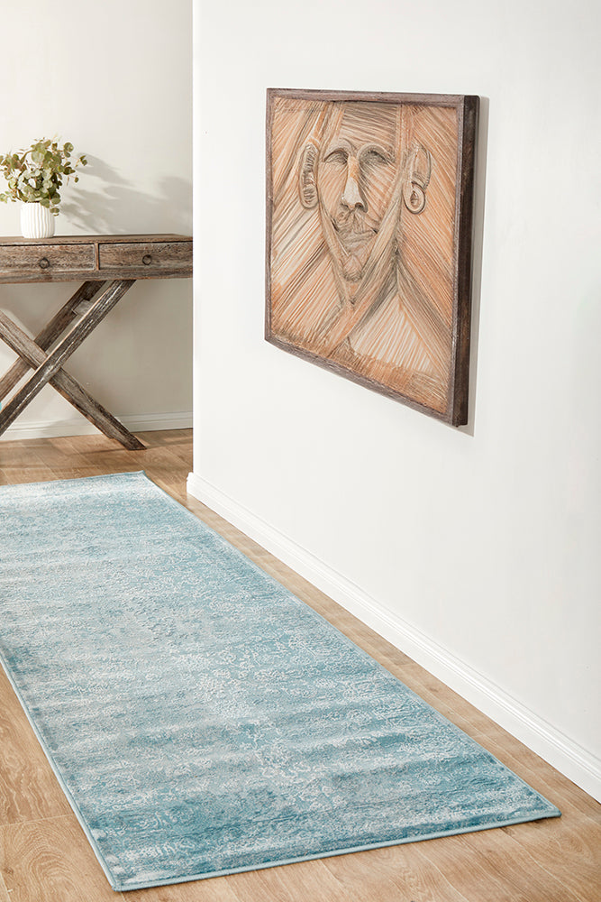 Opulence Marion Blue Runner Rug, Rugs Online Rugs Sydney Australia, www.rugsonlinerugs.com.au