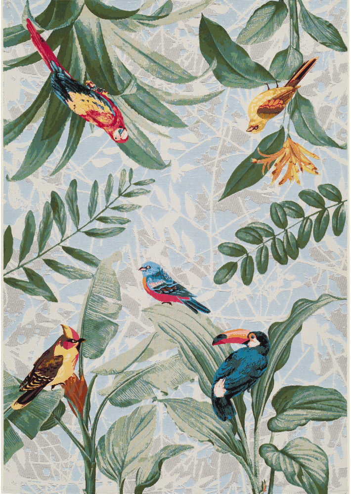 Yard Outdoor Indoor Birds Designer Rug