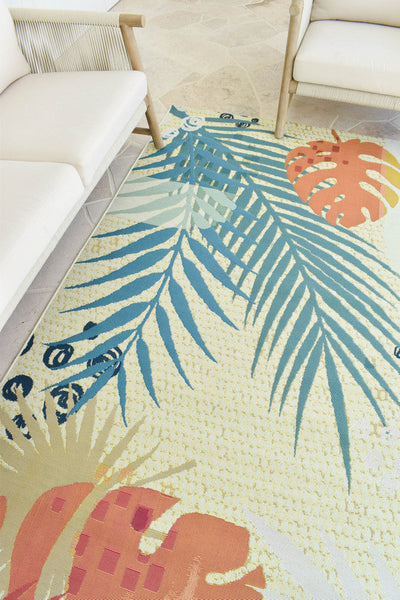 Yard Outdoor Indoor Sunset Designer Rug