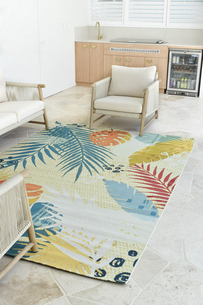 Yard Outdoor Indoor Sunset Designer Rug