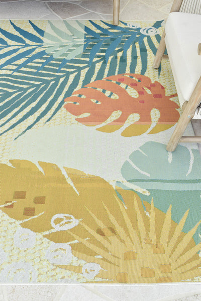 Yard Outdoor Indoor Sunset Designer Rug