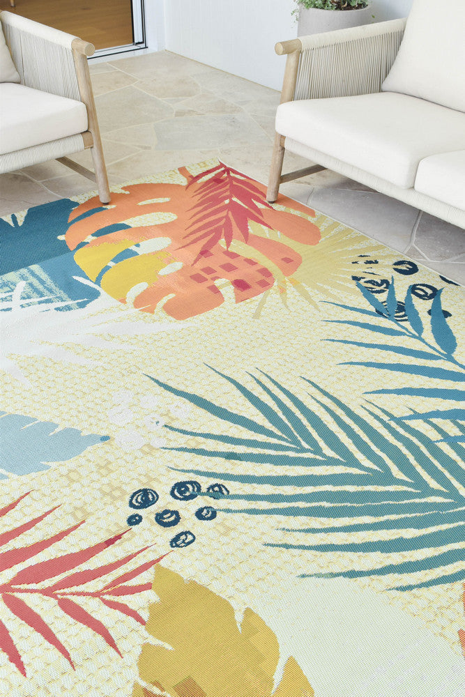 Yard Outdoor Indoor Sunset Designer Rug