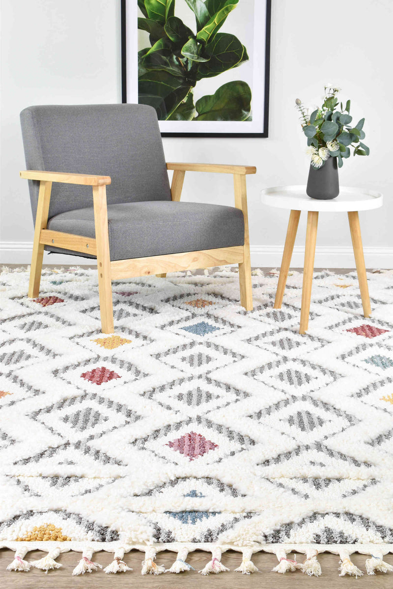 Kaleidoscopic Diamond Rug