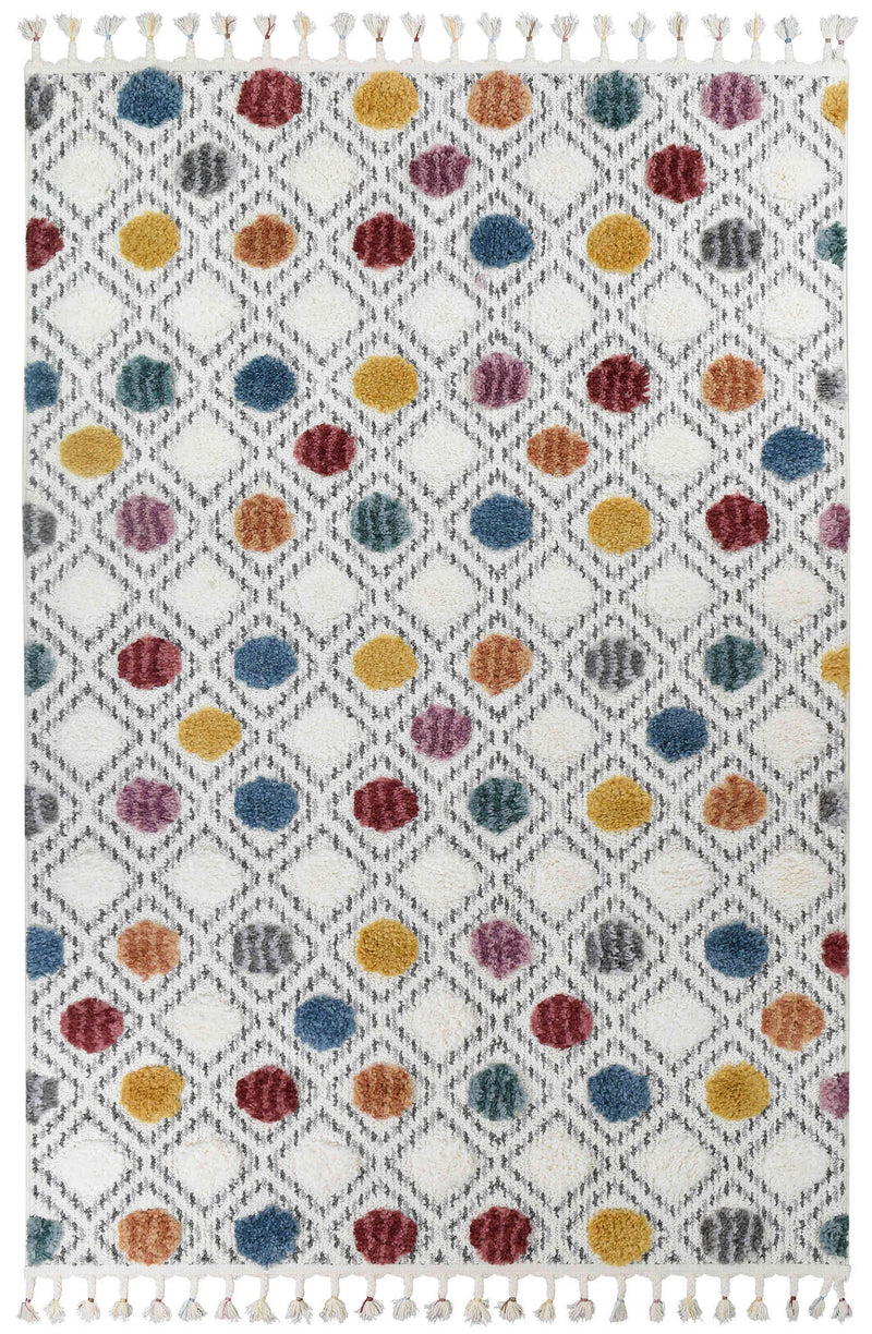 Kaleidoscopic Polka Dots Rug