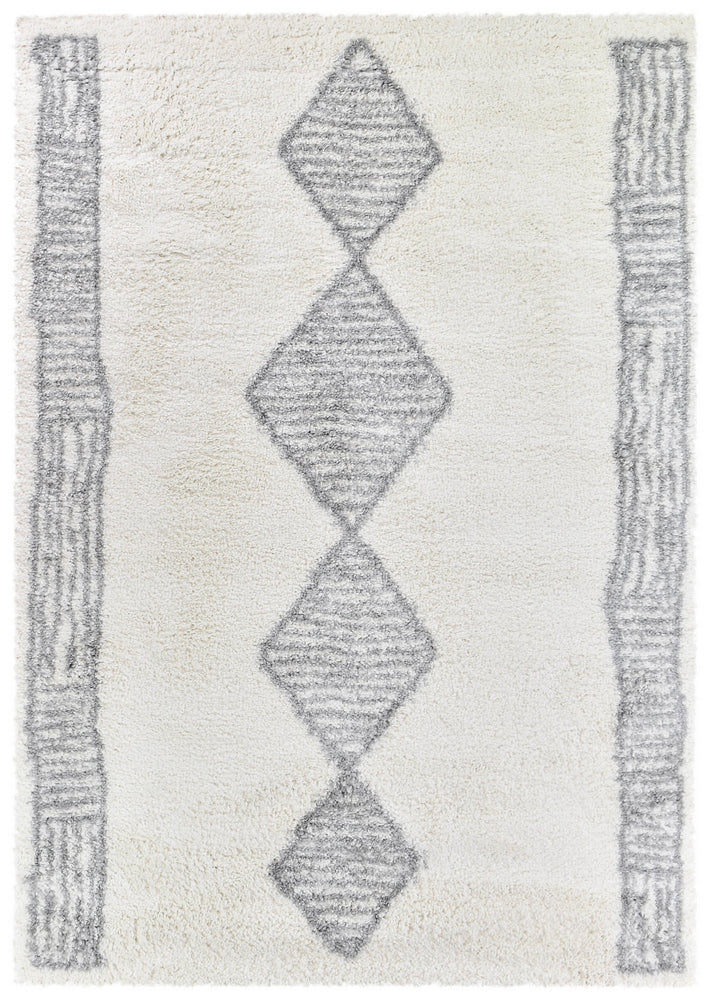 Noor Sahara Shaggy Rug Grey Rug