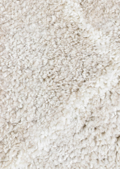 Noor Nile Shaggy Cream Beige Rug