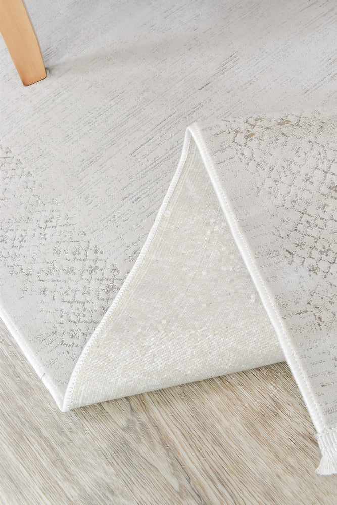 Rocco Alpine Beige Runner Rug