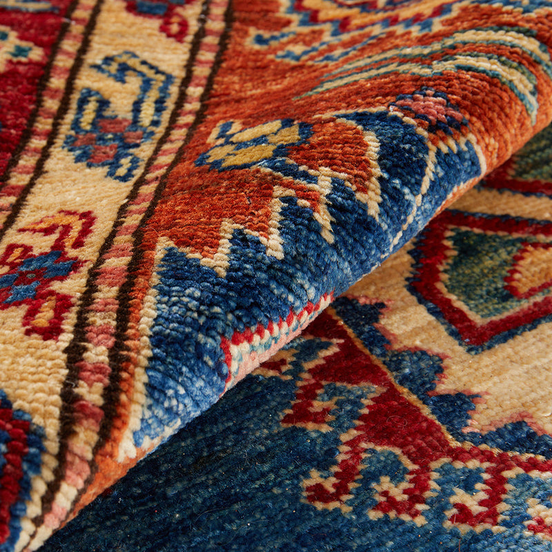 Kazak Handmade Super Fine Veggie Dye Wool 23 Rug 415X297CM