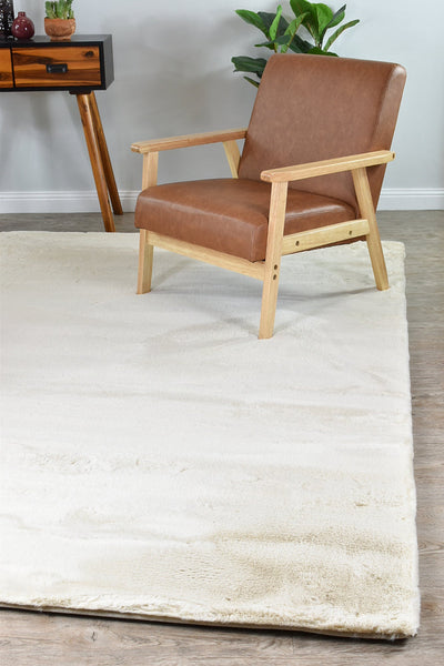 Super Soft Shaggy Beige Rug