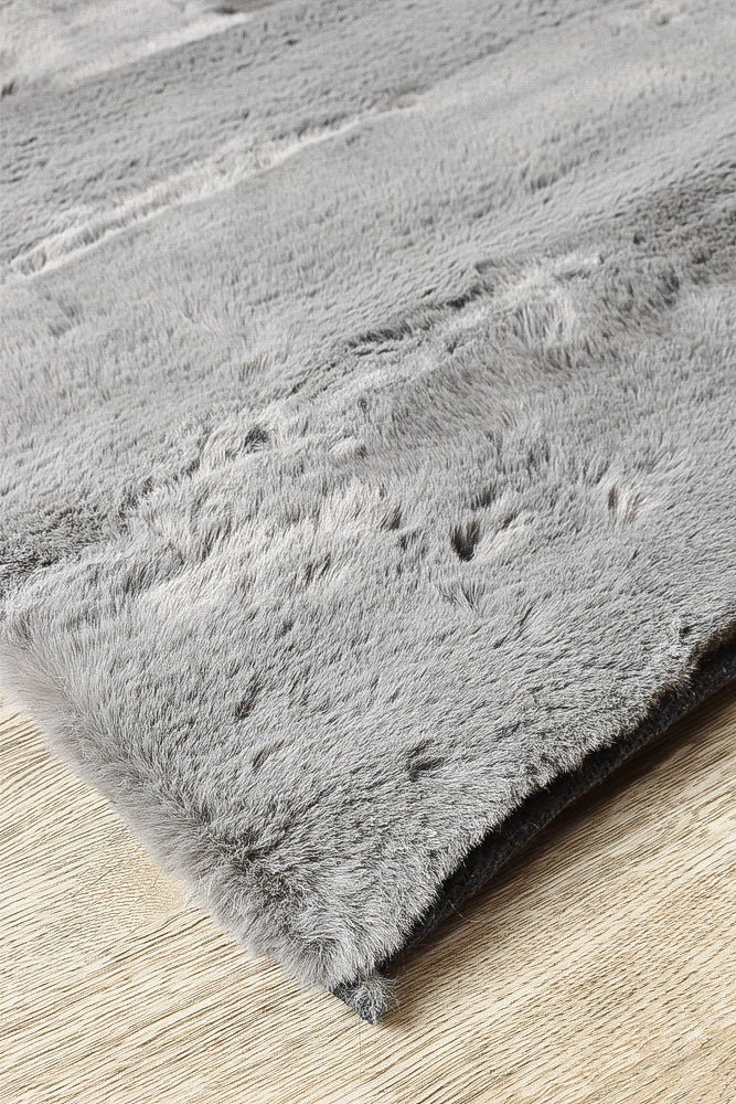 Super Soft Shaggy Grey Rug