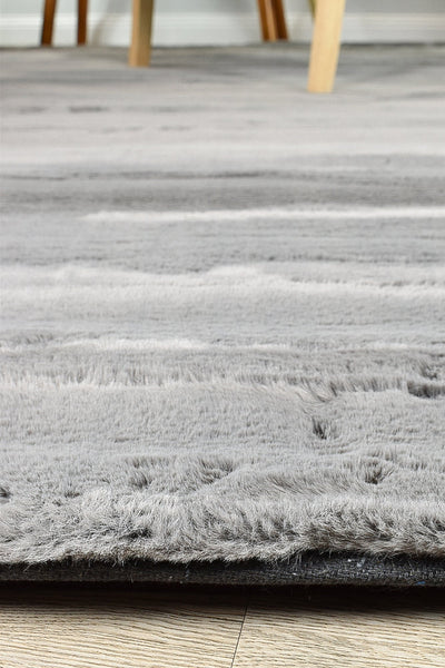 Super Soft Shaggy Grey Rug