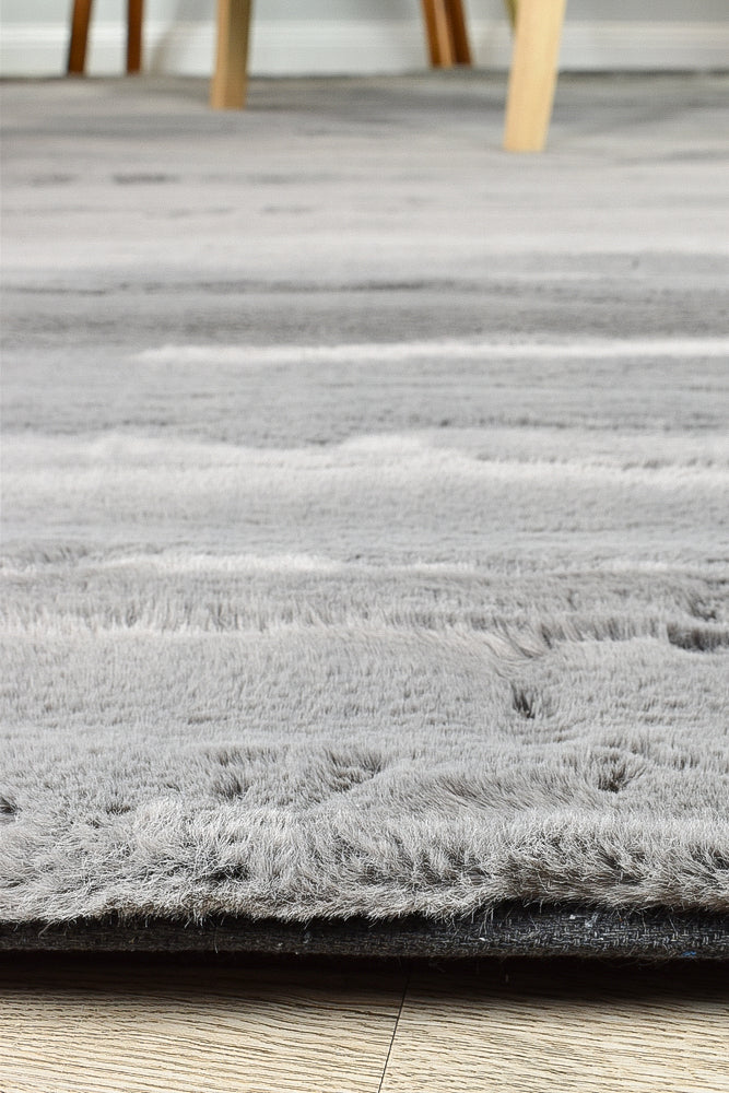 Super Soft Shaggy Grey Rug