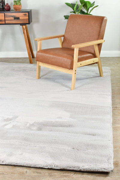 Super Soft Shaggy Light Grey Rug