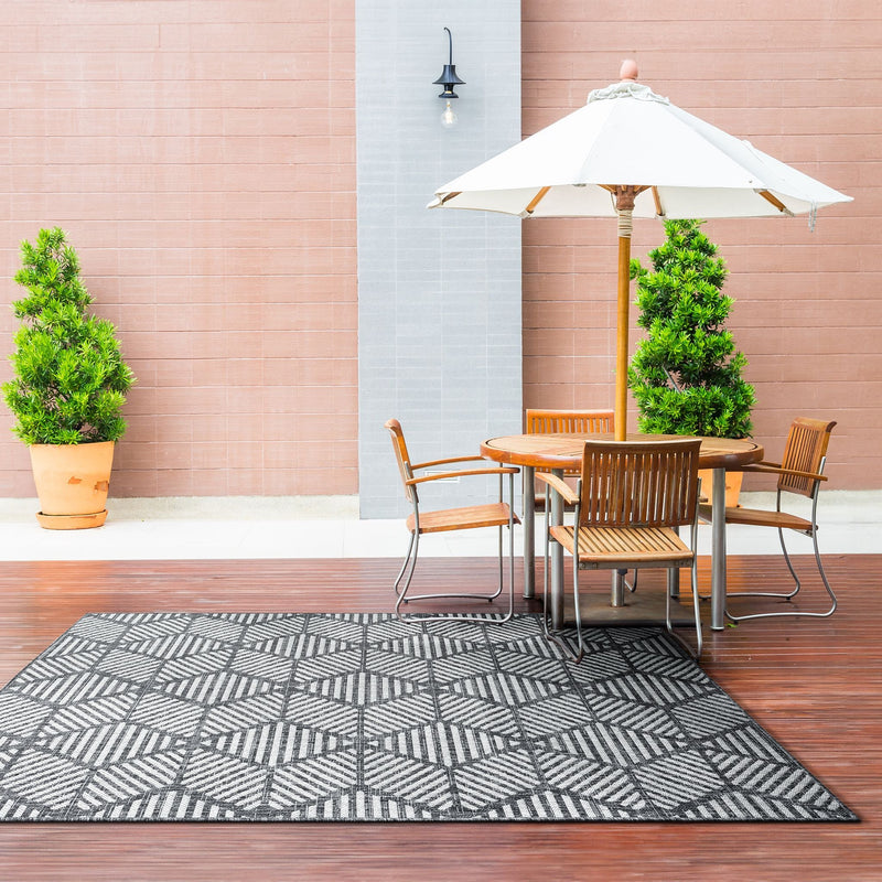 Patio Aztec Steel indoor Outdoor Rug – Rugs Online Rugs