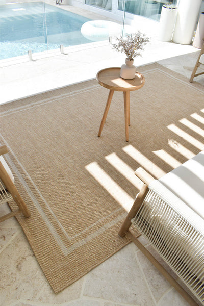Porch Outdoor Indoor Bordo Beige Rug, Rugs Online Rugs Sydney Australia, www.rugsonlinerugs.com.au