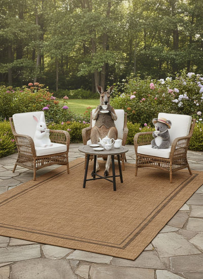 Porch Outdoor Indoor Bordo Brown Rug,  Rugs Online Rugs Sydney Australia, www.rugsonlinerugs.com.au