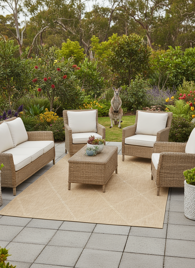 Porch Outdoor Indoor Vintage Rug, Rugs Online Rugs Sydney Australia, www.rugsonlinerugs.com.au