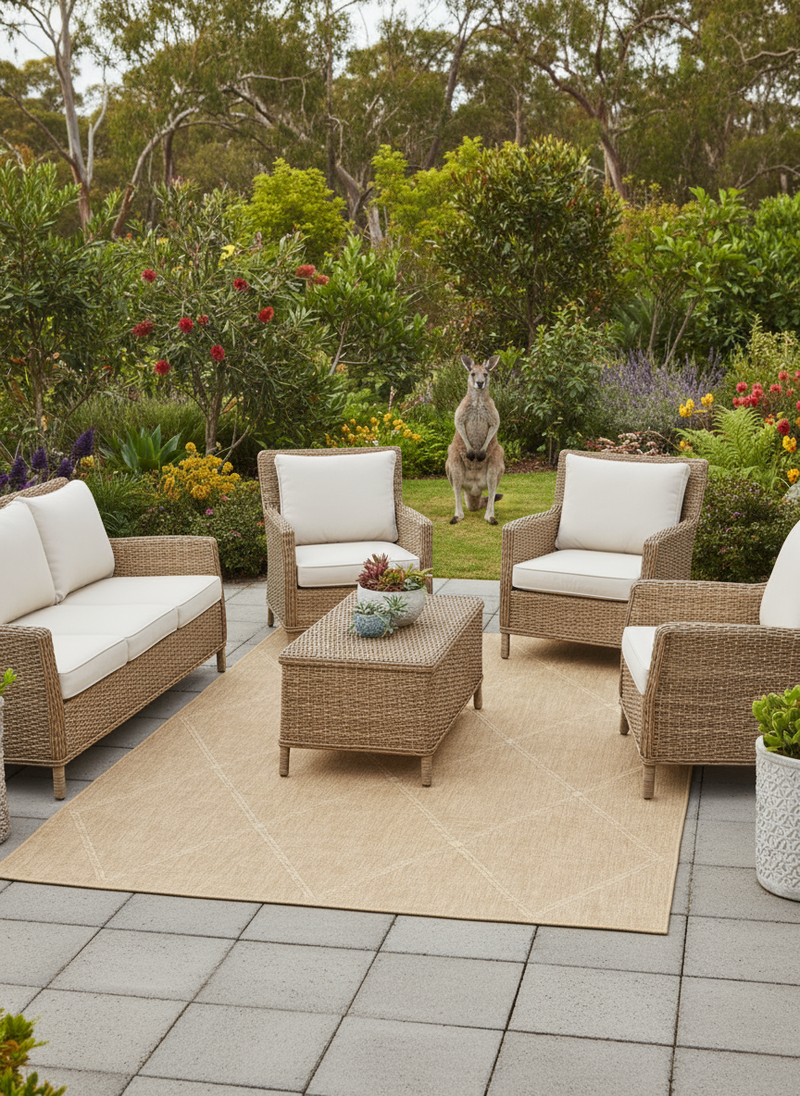 Porch Outdoor Indoor Vintage Rug, Rugs Online Rugs Sydney Australia, www.rugsonlinerugs.com.au