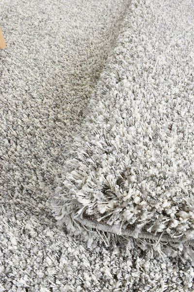 Pandora Plain Plush Shaggy Grey Rug