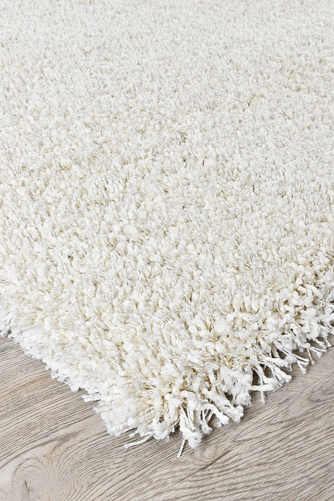 Pandora Plain Plush Shaggy Natural Rug