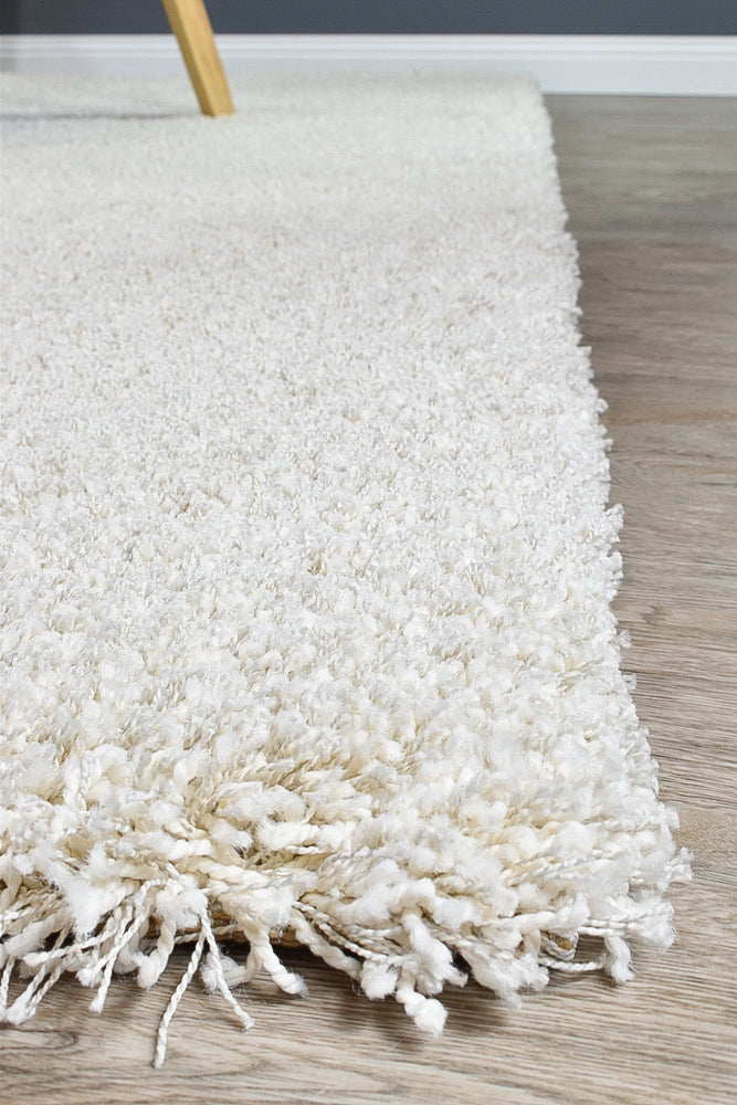 Pandora Plain Plush Shaggy Natural Rug