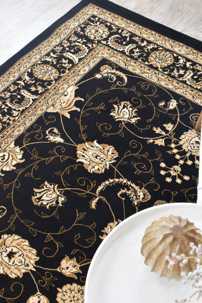 Palace Chobi 84 Black Rug, Rugs Online Rugs Sydney Australia, www.rugsonlinerugs.com.au