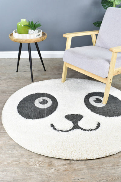 Kidding Around Smiley Panda 523 Rug