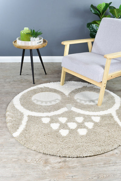 Kidding Around Owl 527-2 Beige Rug