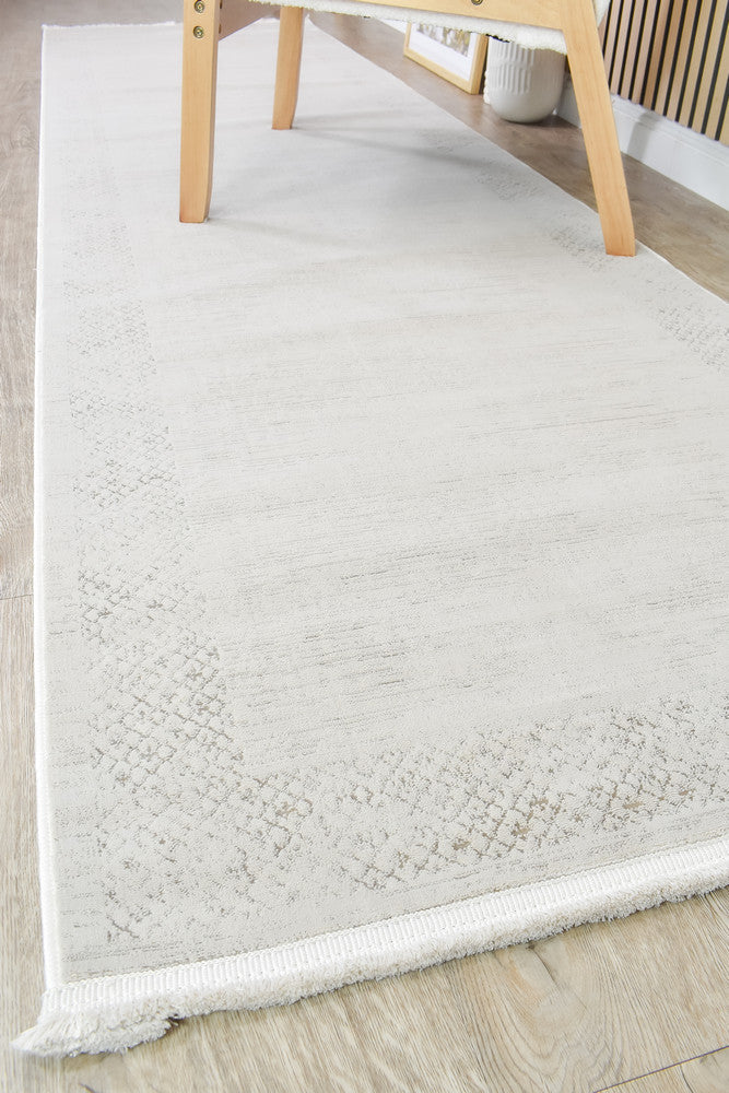 Rocco Alpine Beige Runner Rug