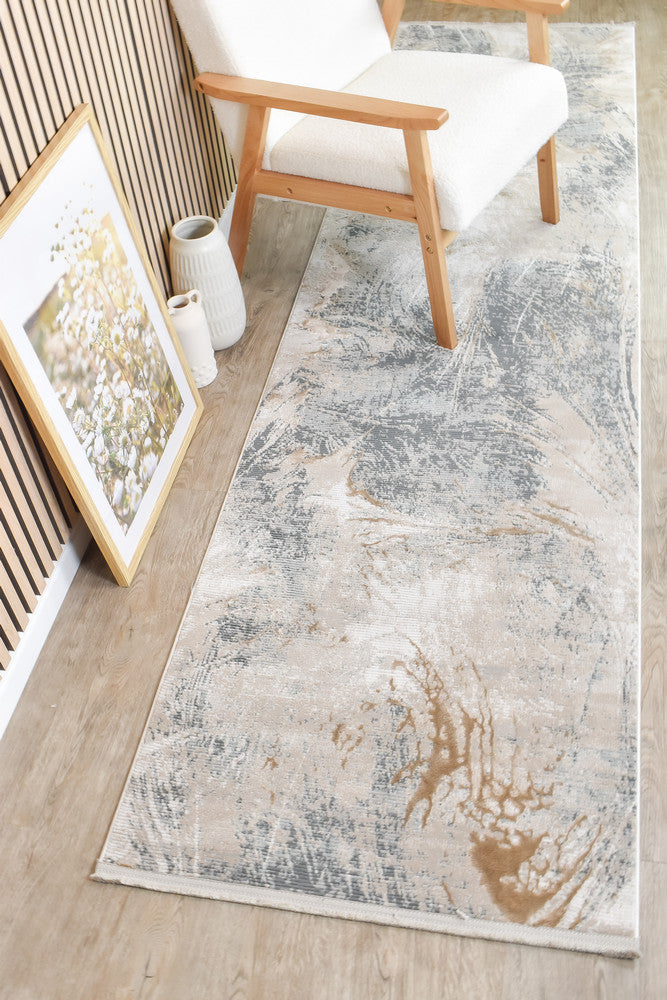 Rocco Bardia Grey Beige Runner Rug,Rugs Online Rugs Sydney Australia, www.rugsonlinerugs.com.au 