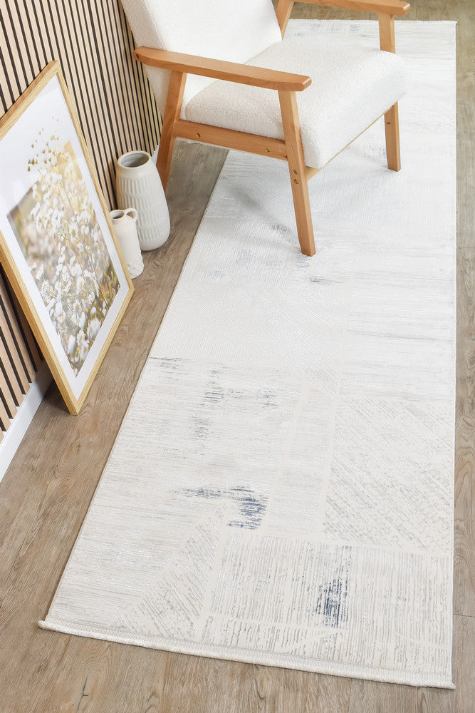 Rocco Milano Blue Cream Runner Rug, Rugs Online Rugs Sydney Australia, www.rugsonlinerugs.com.au