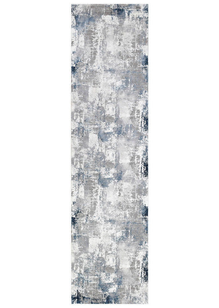 Rugbella Modern Navy LGrey Runner Rug