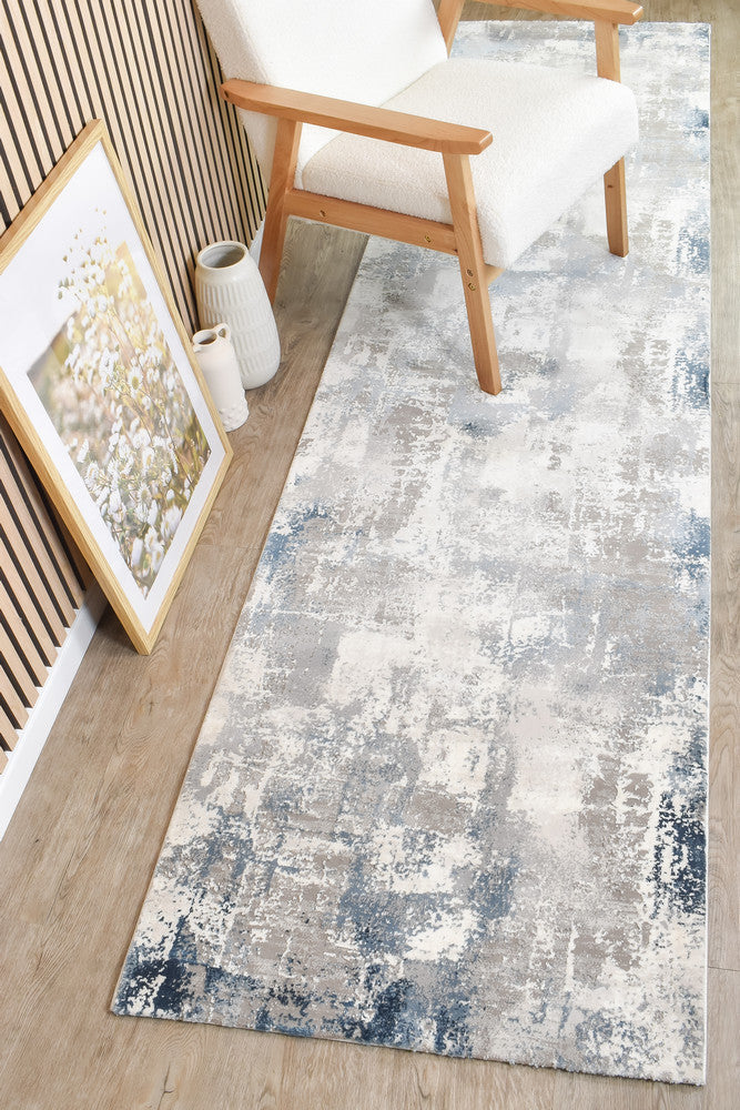 Rugbella Modern Navy LGrey Runner Rug, Rugs Online Rugs Sydney Australia, www.rugsonlinerugs.com.au