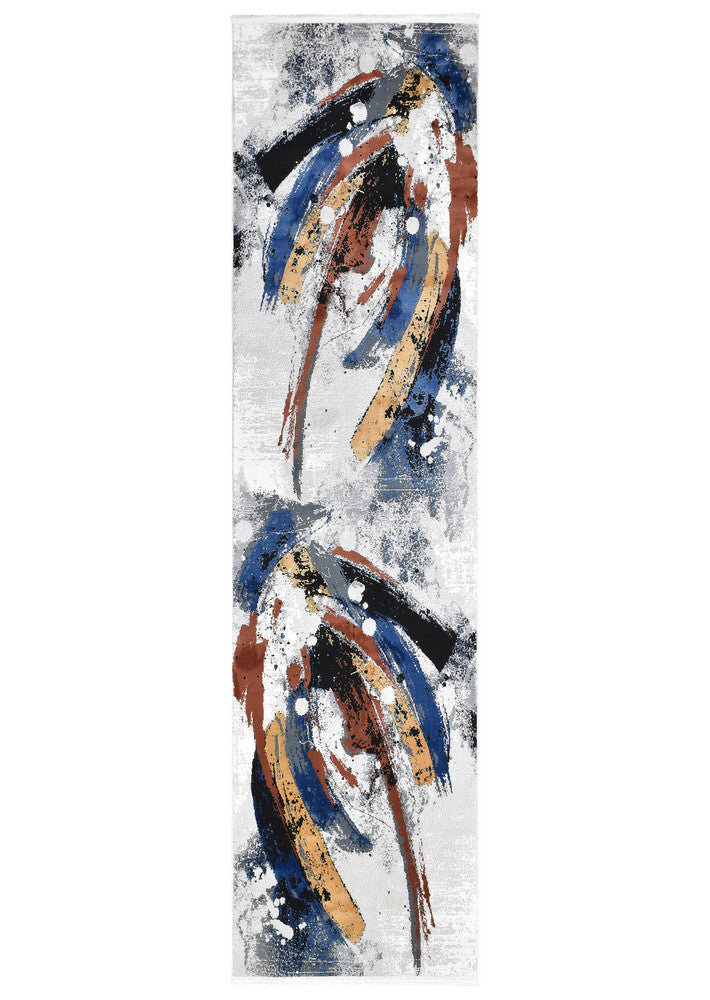Rugbella Pop Art Flash Multi Grey Runner Rug, Rugs Online Rugs Sydney Australia, www.rugsonlinerugs.com.au