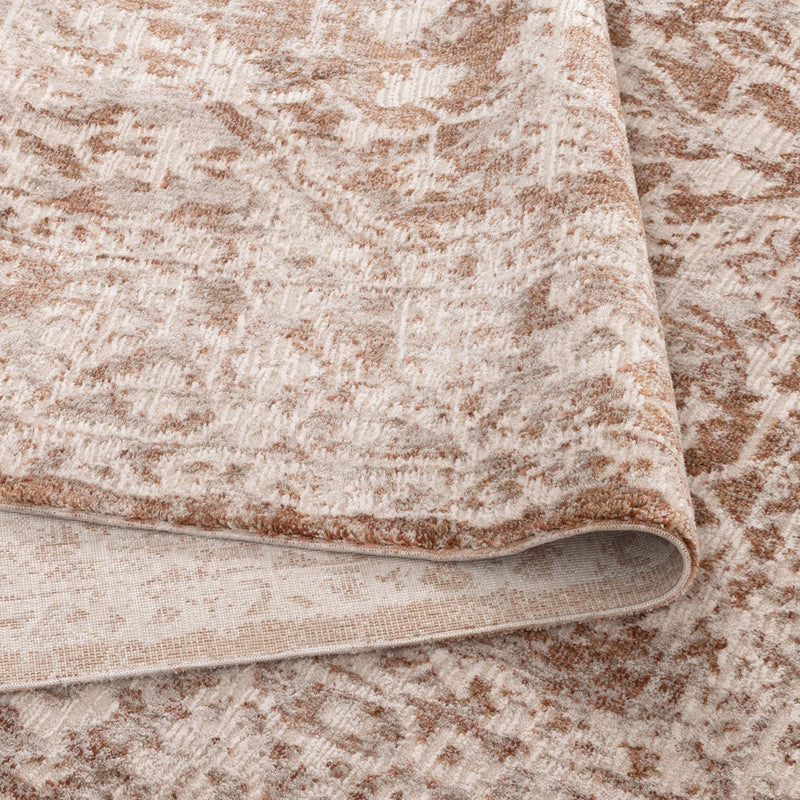 Harper Beige  Rust Vintage Tribal Heriz Rug 200