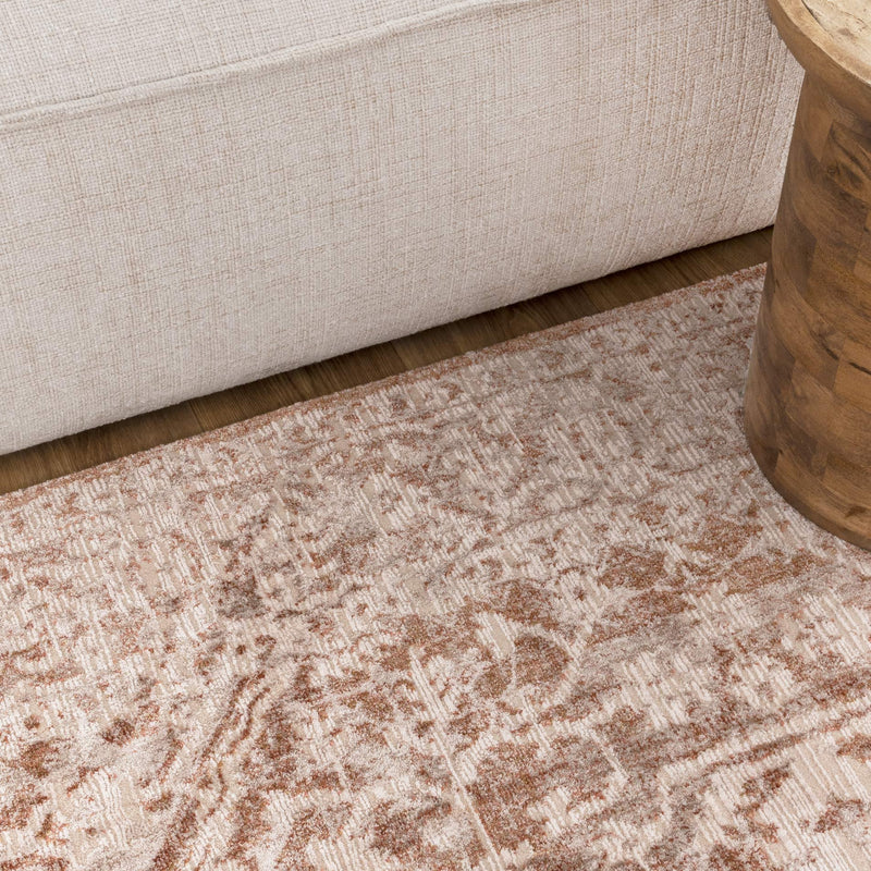 Harper Beige  Rust Vintage Tribal Heriz Rug 200