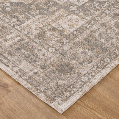 Harper Cream Olive Tribal Vintage Rug 600