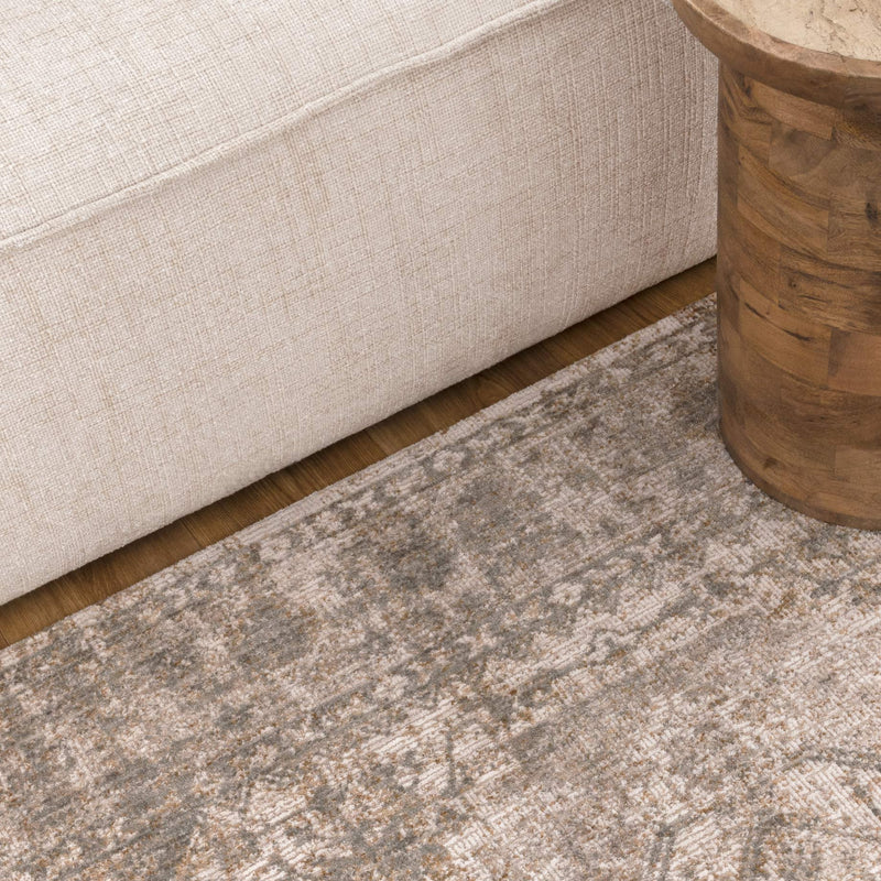 Harper Cream Olive Tribal Vintage Rug 600