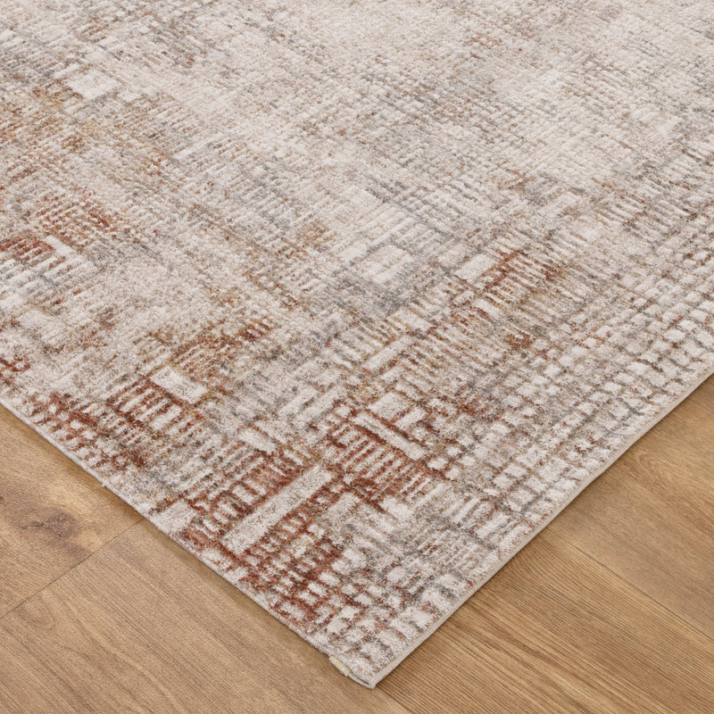 Harper Modern Distressed Multi Abstract Lines Rug 700