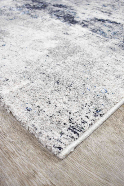 Jasper Blue Cloudy Runner Rug