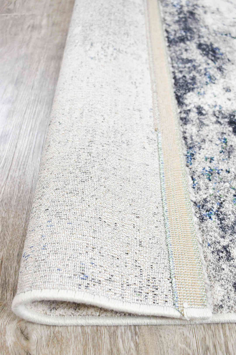 Jasper Blue Cloudy Runner Rug