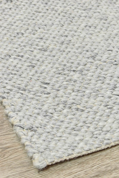 Mali Ivory Silver Wool Rug