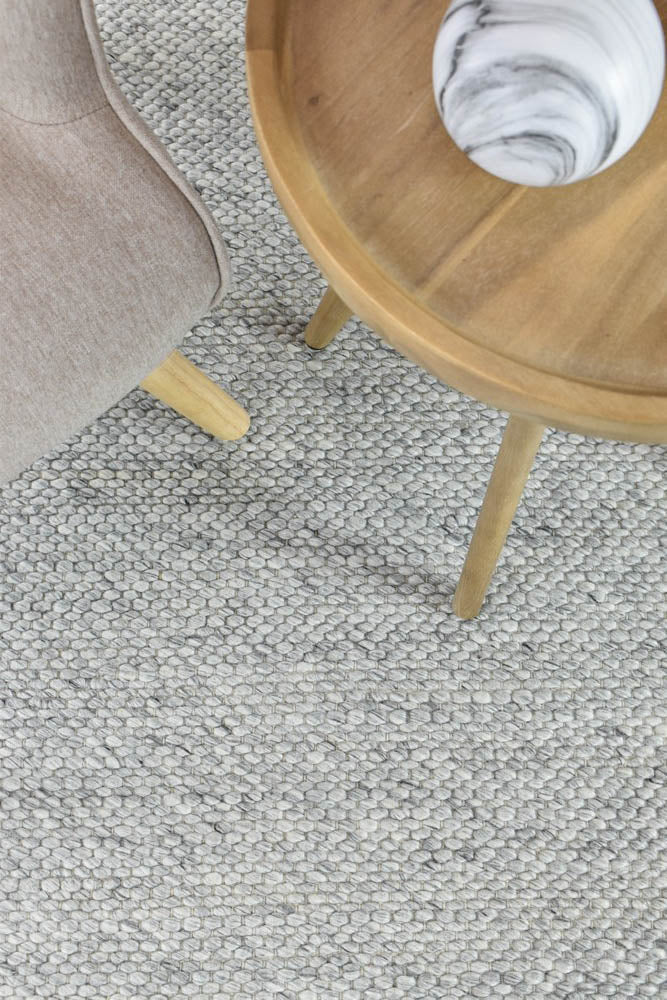 Mali Ivory Silver Wool Rug