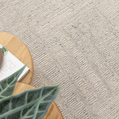 Oxley Pura Silver Modern Wool Rug