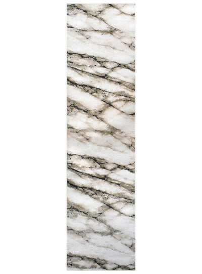 Carrara Sagefrost Marble Runner Rug